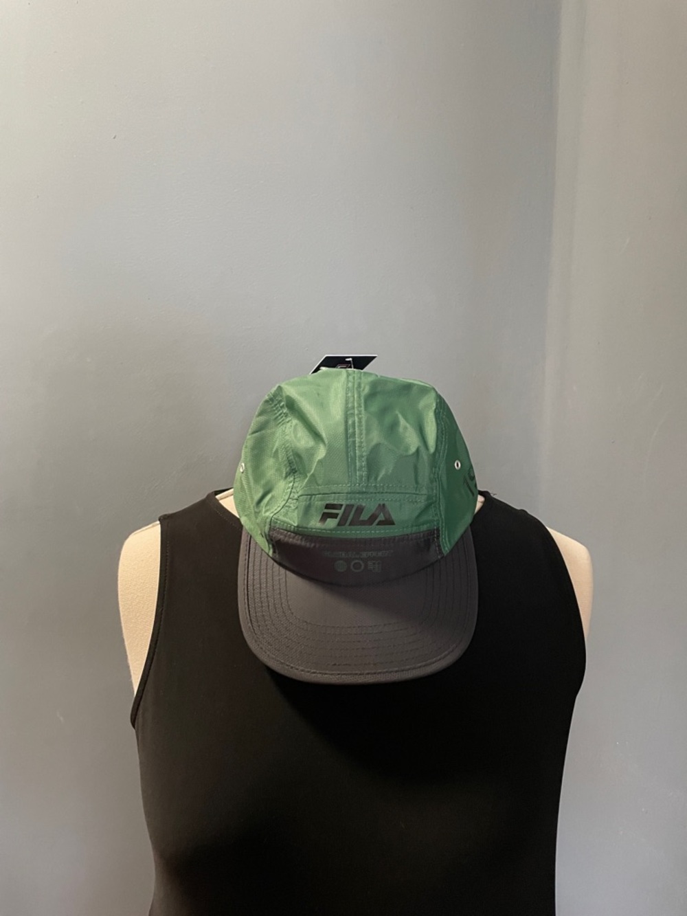 Fila Green and Gray Panel Sport Cap One size NWT